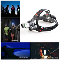 T6 Outdoor Camping LED Aircraft Light Tent Searchlight Fishing Hiking Headlight