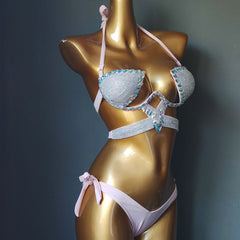 New bikini bikini swimsuit with diamond patch swimwear swimwear