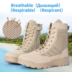 New American Men's Military Leather Boots Combat Robot Infantry Tactical Boots Askeri Bot Army Robot Army Shoes