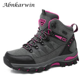 Winter Women's Outdoor Hiking Boots Hiking Shoes Women's Mountaineering Hiking Sneakers