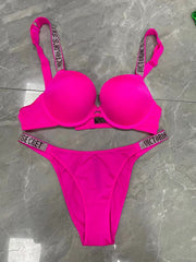 Adjustable Bra Set Lace Sexy Lingerie V Push Up Bra Plus Size