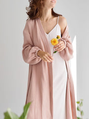 Solid color pajamas women robe bathrobe women pajamas cotton robe women loungewear spring loungewear