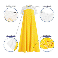 VONDA Elegant Dresses For Women 2022 Random Printed O Neck Short Sleeve Spliced Lace A-Line Vestidos Bohemian Party Casual Plus Size Long Dresses