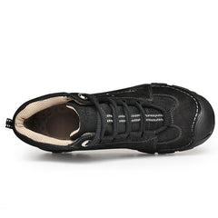 Large size 4546 first layer cowhide men's hiking shoes, men's autumn and winter warm shoes, waterproof and non-slip outdoor shoes