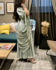 Green Elegant Waist Dress