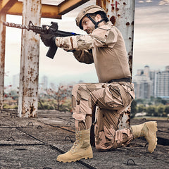 Large size summer outdoor mountaineering high help combat desert march special forces tactical military boots male tactical land combat boots training