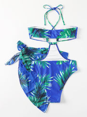Leaf Print Two Piece Swimsuit Sexy Bikini