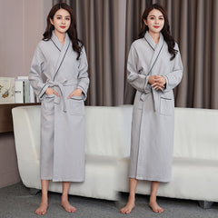 Women's long bathrobe cotton full sleeve pajamas