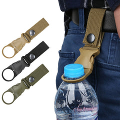 VV Ribbon Backpack Buckle Carabiner Attached Quick Pull Kettle Hanger Outdoor Camping Hiking Accessories