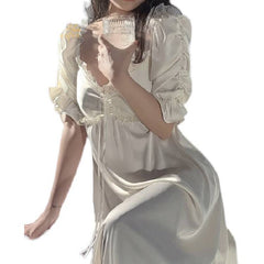 Women Sleepwear Night Wear Summer Nightgown Nighty for Ladies