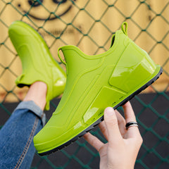 2023 جديد الرجال في الهواء الطلق أحذية المشي لمسافات طويلة Shaxi الصيد احذية المطر أحذية عمل سوداء مطاط مقاوم للماء أحذية الصيد