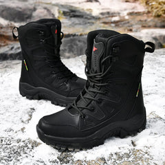 Hot Sale Couple Models Martin Shoes Winter High-Top Martin Cotton Big Size Thickened Outdoor Warm Hiking Boots Non-Slip