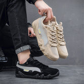 Summer and autumn new fashion breathable construction site work men's shoes wear-resistant sports casual board shoes men's hiking shoes