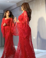 European and American women's sequins big sexy long skirt shawl banquet evening dress