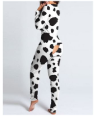 European and American home service jumpsuit cartoon pop style V-neck long-sleeved trousers pajamas jumpsuit