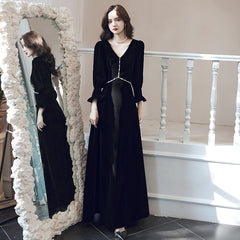 عرض ساخن فستان سهرة فرنسي مخملي بطراز جديد للسيدات 2022 فستان الملكة الجديد للولائم بمزاجية هالة كم طويل فستان الاجتماع السنوي