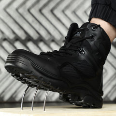 2022 New Winter Shoes Safety Boots Men Work Shoes Anti-puncture Anti-smashing Indestructible Shoes Hiking Boots