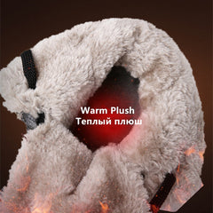 الرجال أحذية الثلوج مقاوم للماء المضادة للانزلاق أحذية رياضية شتاء دافئ أحذية رجالية في الهواء الطلق الرجال حذاء من الجلد المطاط مقاومة للاهتراء أحذية التنزه