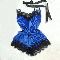 Homesuit للنساء الساتان مثير ملابس خاصة رداء مجموعة الخامس الرقبة الدانتيل ثوب النوم السيدات Kigurumi الحرير ملابس المنزل ليلة دافئة النوم قيعان