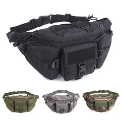 SS Outdoor Waist Bag Men's Tactical Waterproof Molle Camouflage Hunting Hiking Mountaineering Nylon Phone Belt Bag Combat Bag