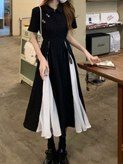 Midi Dress Women's Strap Design Elegant Temperament Korean Ladies A-line Fashion Casual Daily Summer Simple New Vest 2*14