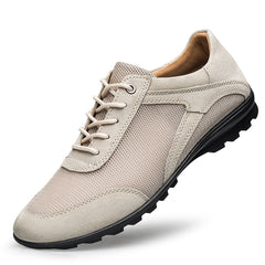 Men's sports shoes, spring -top mesh shoes, hiking shoes, flat-bottomed large size driving sports shoes