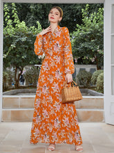 New chiffon waist pleated dress Arab long skirt