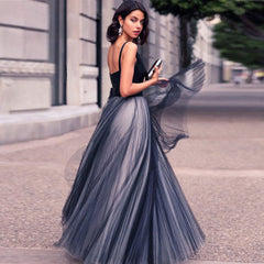 European and American wedding dress AliExpress women's V-neck dress high-end long skirt
