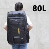 80L large-capacity outdoor hiking mountaineering bag male long-distance travel travel luggage backpack female computer bag