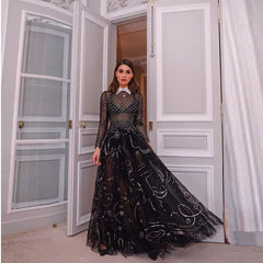 European and American new women's dresses sexy mesh see-through dress