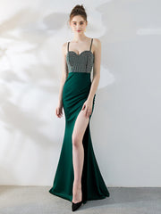 Ma'am Slim Camisole بدون حمالات Grace Grandeurnoble فستان سهرة طويل الطراز بأطراف مقسمة