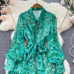 جديد مزاجه الأنيق فستان كبير الخصر فستان نحيف