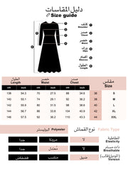 Printed rendering ink waist elegant dress