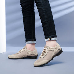 Men's sports shoes, spring -top mesh shoes, hiking shoes, flat-bottomed large size driving sports shoes