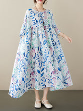 Simple middle-aged and elderly mothers' pastoral style elegant beach skirt pullover short-sleeved 2023 foreign trade dress female