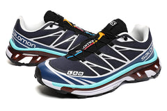 Salomon XT-6 Advanced Navy Blue White Blue Outdoor Hiking Shoes Lightweight Jogging Shoes Men's Shoes Mountaineering Sports Shoes Casual Running Shoes