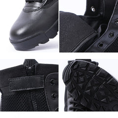 New American Men's Military Leather Boots Combat Robot Infantry Tactical Boots Askeri Bot Army Robot Army Shoes