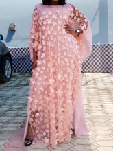 African women's dress three-dimensional embroidery large size long skirt + elastic vest long skirt