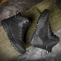 Men's Waterproof Outdoor Safety Boots High Top Military Combat Field Desert Tactical Men's Non-Slip Durable Hiking Boots