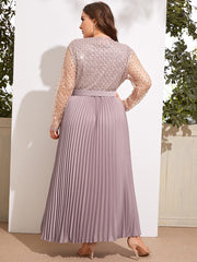 فستان نسائي بمقاسات كبيرة رائج البيع