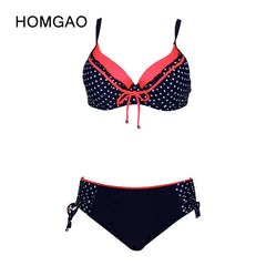 HOMGAO رفع Ruched البيكينيات ملابس النساء مثير قطعتين المايوه المرقعة البطن تحكم ثوب السباحة 2022 الإناث مجموعة L-4XL