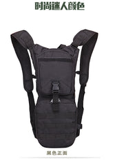 Spot outdoor sports water bag camping mountaineering hiking backpack army camouflage water bag with large mouth liner