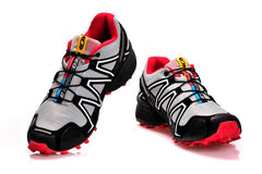 Gray black and white red Salomon outdoor casual retro Speed Cross III knitted surface hiking sneakers men's hiking shoes 40-46
