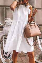 Summer Dresses for Women Elegant Pleated Party Dresses Beach Holiday Boho Robes Vintage Dresses for Women Office Ladies