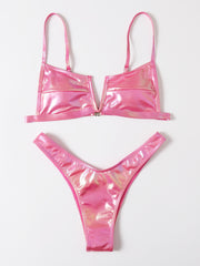 Hot Selling Sexy Leather Gradient One Piece Swimsuit