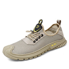 Men's mesh shoes, casual sports shoes, spring and summer -top mesh cloth surface, lightweight, breathable, running, hiking, outdoor casual shoes, men