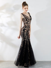 سيدتي فستان سهرة طويل مثير مزين بالترتر والتطريز من جاكوبس