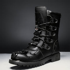 Outdoor hiking, motorcycle, men's shoes, locomotive, assault shoes, military boots, special forces, field long, combat boots, desert