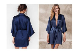 Summer Chinese Bride Wedding Robe Satin Sleepwear Women Nightgown Sexy Nightdress Lady Kimono Bathrobe Gown Negligee