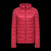 7XL Women 90% White Duck Down Jackets Women's Ultra Light Thin Duck Down Coat Autumn Winter Warm Stand Collar Hiking Abrigos Hot